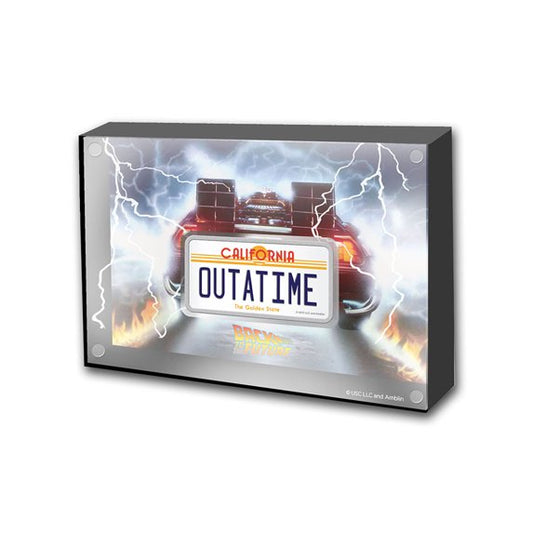 LICENCE PLATE Back to the Future 2 Oz Silver Coin 2$ Niue 2020