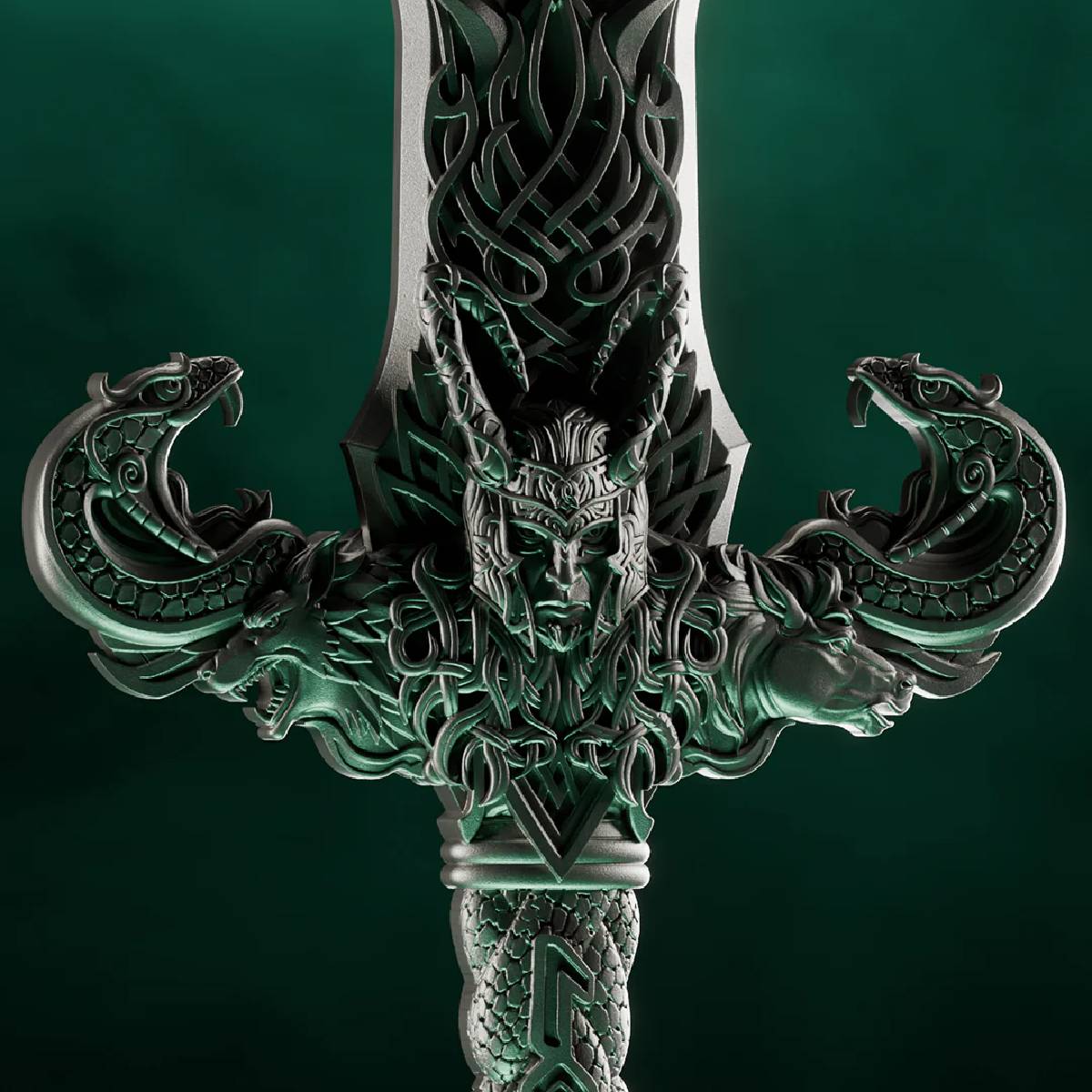 Laevateinn Loki’s Sword 2026 1 oz Pure Silver Antique Shaped Collectible