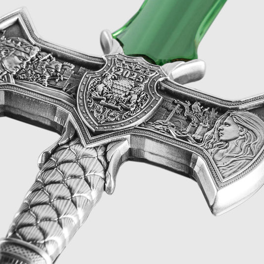 EXCALIBUR 1 Oz Silver Coin 5000 Francs Chad 2025