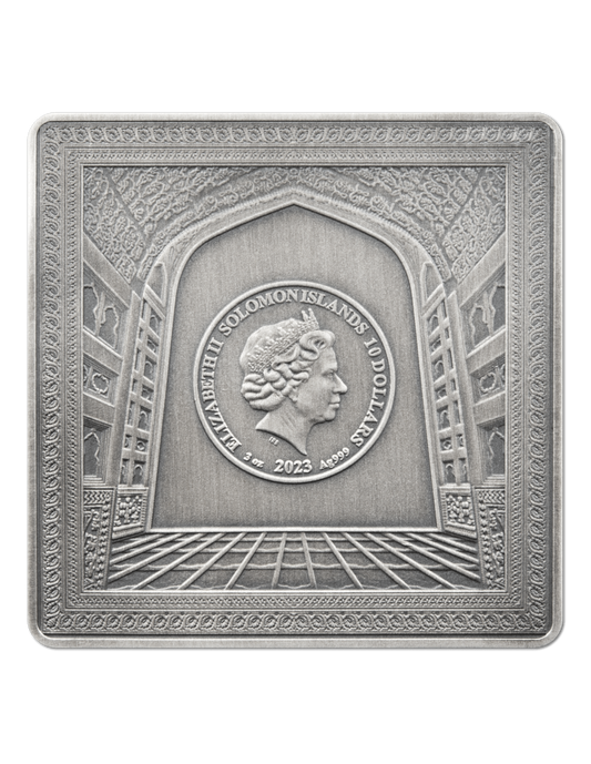 TAJ MAHAL 3 Oz Silver Coin 10$ Solomon Islands 2023