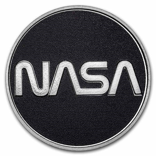 2022 1 oz Silver NASA Retro Worm Logo Proof