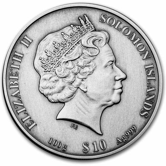 2022 Solomon Islands 100 Gram 4-Layer Versailles Temple of Love High Relief Silver Coin