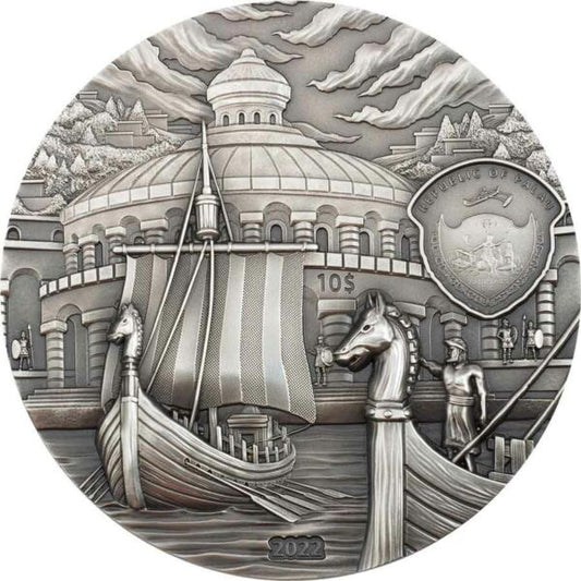 2022 Palau 2 Ounce Phoenicia & Carthage Lost Civilizations High Relief Silver Coin