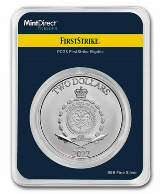 2022 Niue 1 oz Silver $2 Star Wars: Grogu "Baby Yoda"  (MD® Premier + PCGS FS)