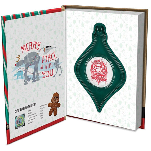 2020 Niue STAR WARS Merry Sithmas 1oz silver coin Christmas Ornament