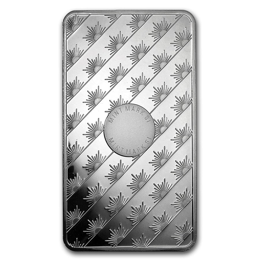 10 oz Silver Bar - Sunshine