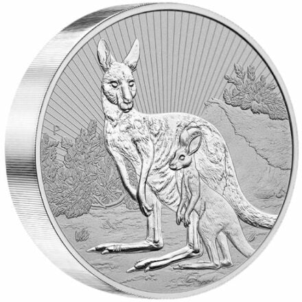 2023 Silver 10 oz Perth Mint Next Generation Mother & Baby Kangaroo