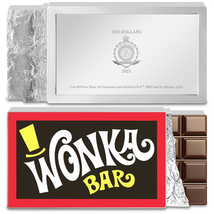 Willy Wonka & The Chocolate Factory 100 Years of Warner Brothers 2023 5 oz Pure Silver Proof Coin – Niue – NZ Mint