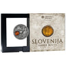 AMBER ROUTE SLOVENIA 2025 $1 Pure Silver Antique Finish Coin – Niue – Mint of Poland