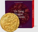 YIN YANG DRAGON & PHOENIX Gilded Set 2 x 1 Oz Silver Coin 5000 Francs Chad 2023