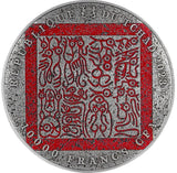 2023 13.5 oz Antique Republic of Chad Bi-Metal Guan Yu Slays Hua Xiong Coin
