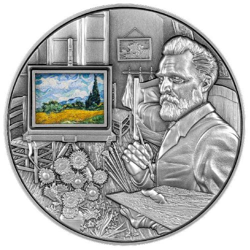 VINCENT VAN GOGH MASTERPIECES 5 Oz Silver Coin