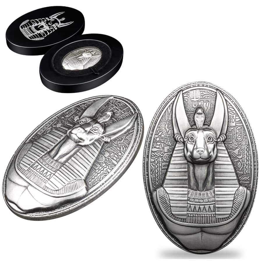 ANUBIS 3 Oz Silver Coin 200 Francs Djibouti 2024