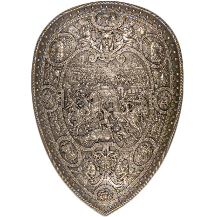 South Korea 1 kilo Silver King Henry II Shield Stackable (.999 Fine)