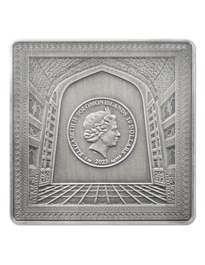 TAJ MAHAL 3 Oz Silver Coin 10$ Solomon Islands 2023
