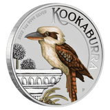 2022 1oz Kookaburra Silver Coloured Coin - World Money Fair Special Issue