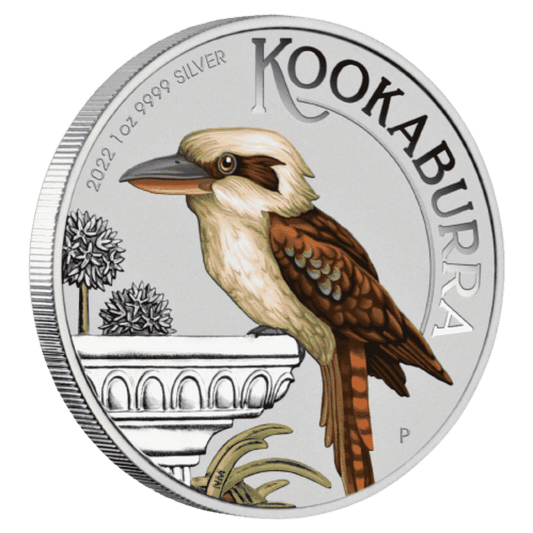 2022 1oz Kookaburra Silver Coloured Coin - World Money Fair Special Issue