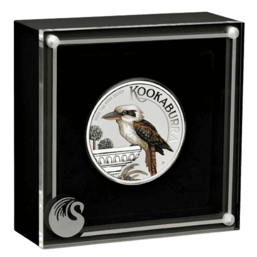 2022 1oz Kookaburra Silver Coloured Coin - World Money Fair Special Issue