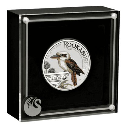 2022 1oz Kookaburra Silver Coloured Coin - World Money Fair Special Issue