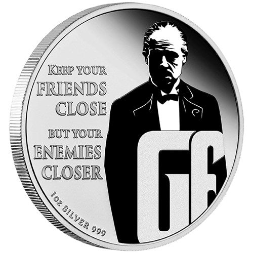 The Godfather 50th Anniversary 2022 1oz Silver Coloured Coin