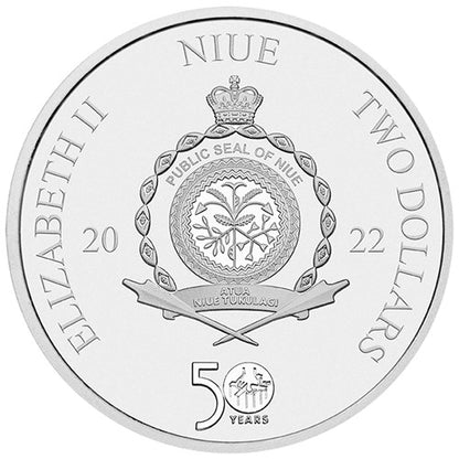 The Godfather 50th Anniversary 2022 1oz Silver Coloured Coin