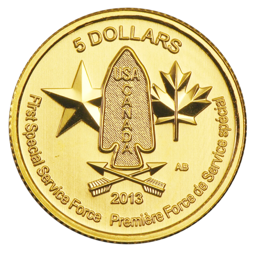 1/4 oz First Special Force Gold Coin (2013) – Coin Display