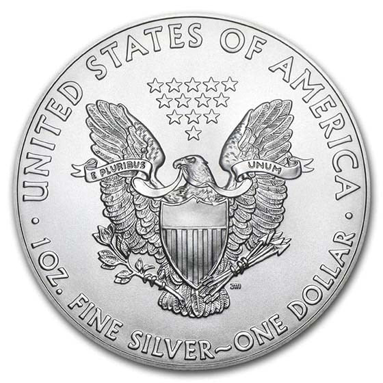 1 oz American Silver Eagle Coin BU (Random Year)