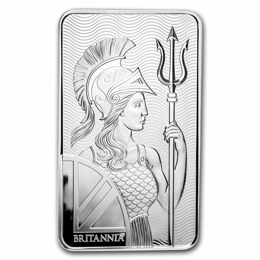 100 oz Silver Bar - The Royal Mint Britannia