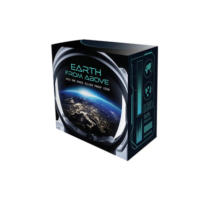 2022 $1 Earth From Above 1 oz Silver Proof Coin
