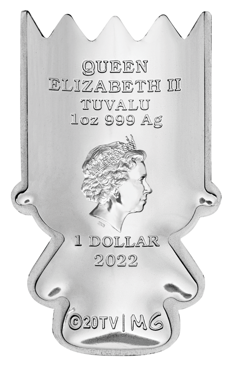 Bart Simpson 1 oz Shaped Silver Coin 2022 – photo 2 of 3