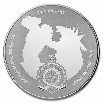 2021 Niue 1 oz Silver Colorized Godzilla vs. Kong 2-Coin Se
