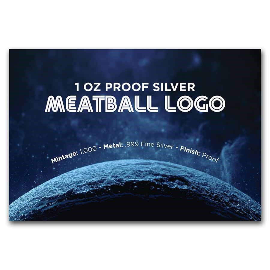 2022 1 oz Silver NASA Meatball Logo Proof