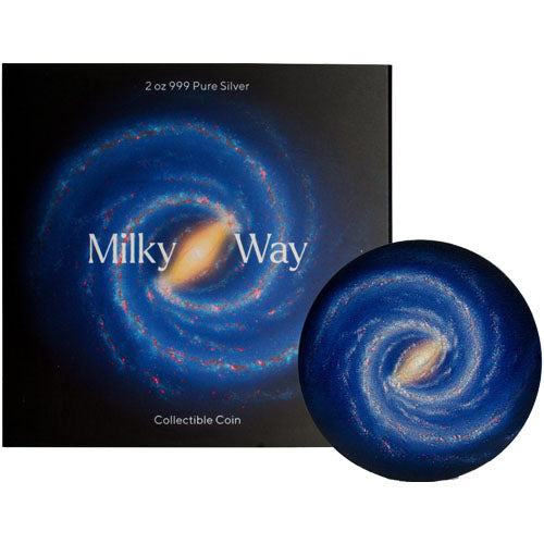 MILKY WAY S Shaped 2 Oz Silver Coin 10000 Francs Chad 2022