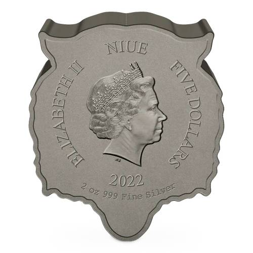 Fierce Nature Tiger 2 oz Shaped Silver Coin – photo 2 of 3