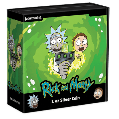 Rick and Morty 1oz Silver Coin