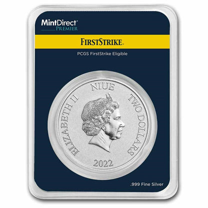 2022 Niue 1 oz Silver $2 Aladdin 30th (MD® Premier + PCGS FS)