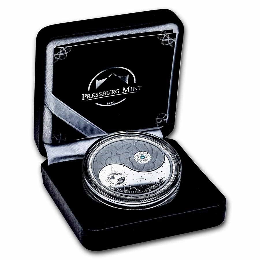 2022 Silver Tokelau Equilibrium: Yin Yang 1 oz Proof