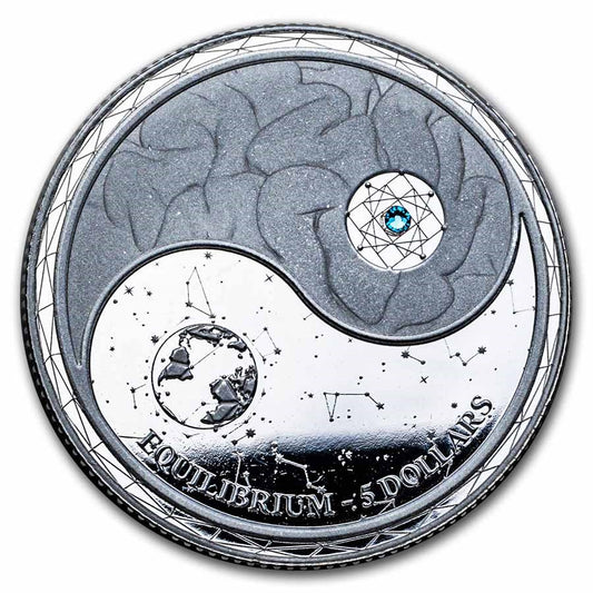 2022 Silver Tokelau Equilibrium: Yin Yang 1 oz Proof