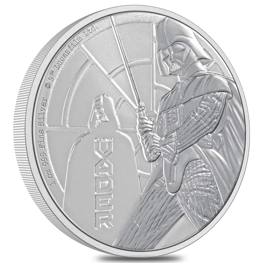 2022 1 oz Niue Silver Star Wars Darth Vader Coin