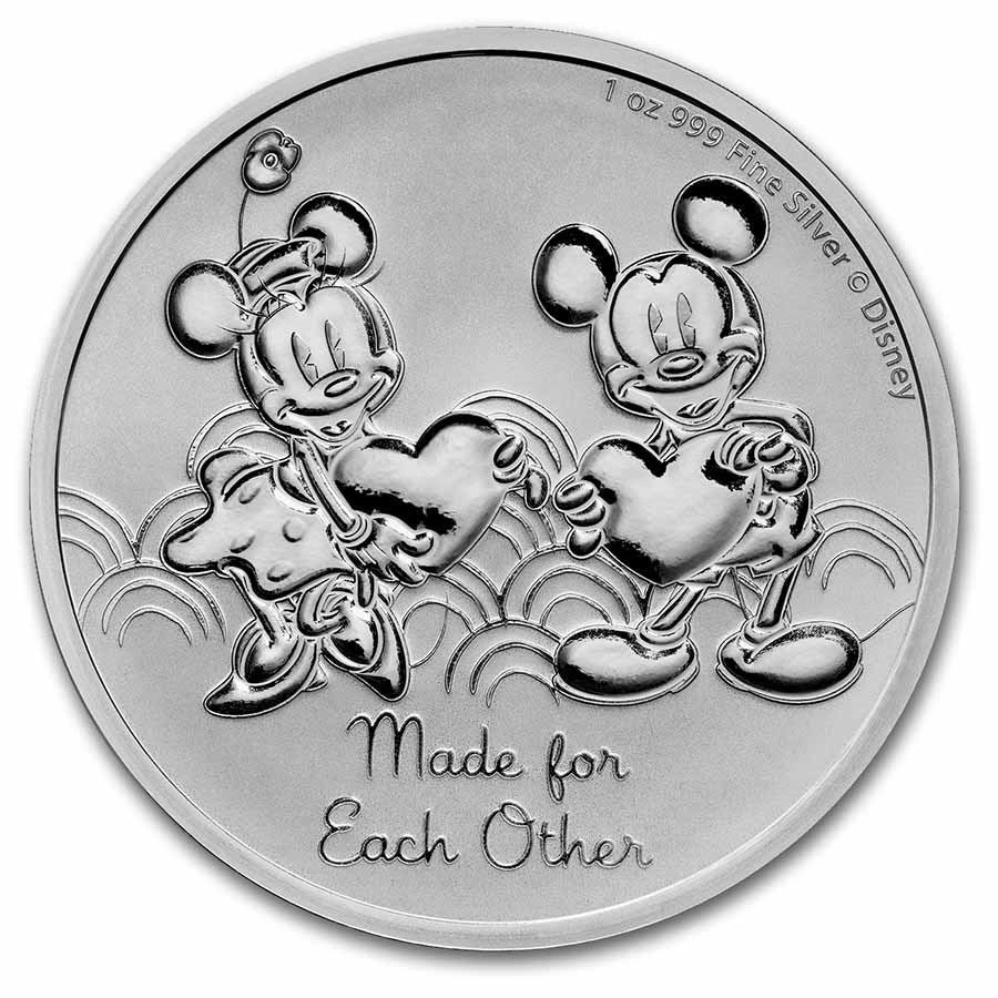 2023 Niue 1 oz Silver $2 Mickey & Minnie