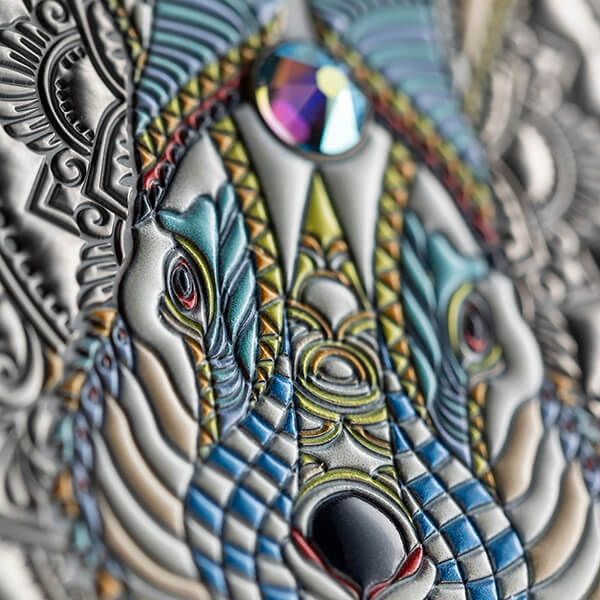 Rabbit Mandala Collection 2 oz Antique finish Silver Coin 5$ Niue 2023