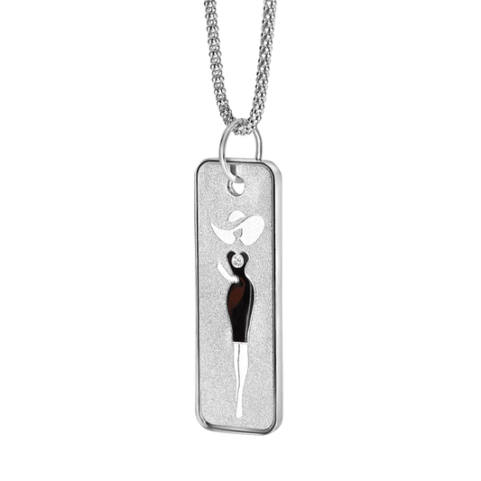 LITTLE BLACK DRESS Pendant Silver Coin 1$ Niue 2022