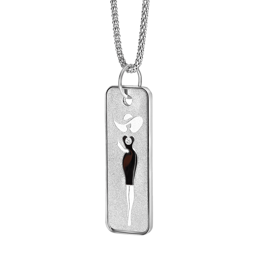 LITTLE BLACK DRESS Pendant Silver Coin 1$ Niue 2022