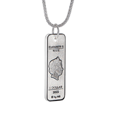 LITTLE BLACK DRESS Pendant Silver Coin 1$ Niue 2022