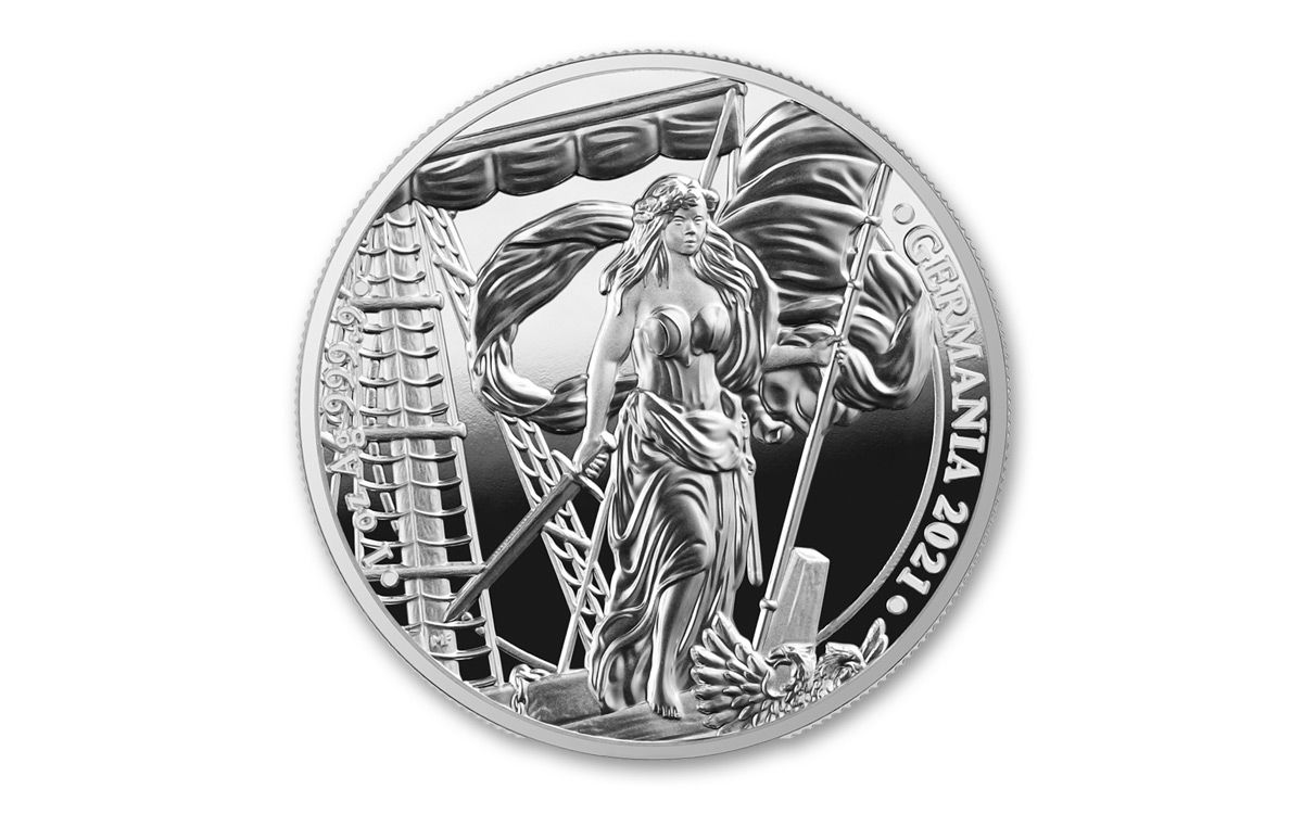 2021 Germania Mint 1-oz Silver Germania Medal Proof