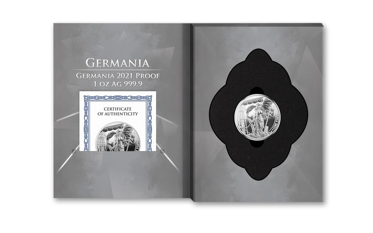 2021 Germania Mint 1-oz Silver Germania Medal Proof