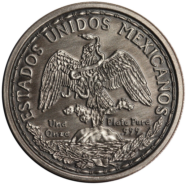 2022 Mexico Mexican Caballito Peso 1 Oz Silver Antiqued Round