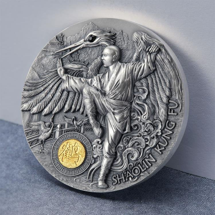 SHAOLIN CRANE 2 oz silver coin 2022