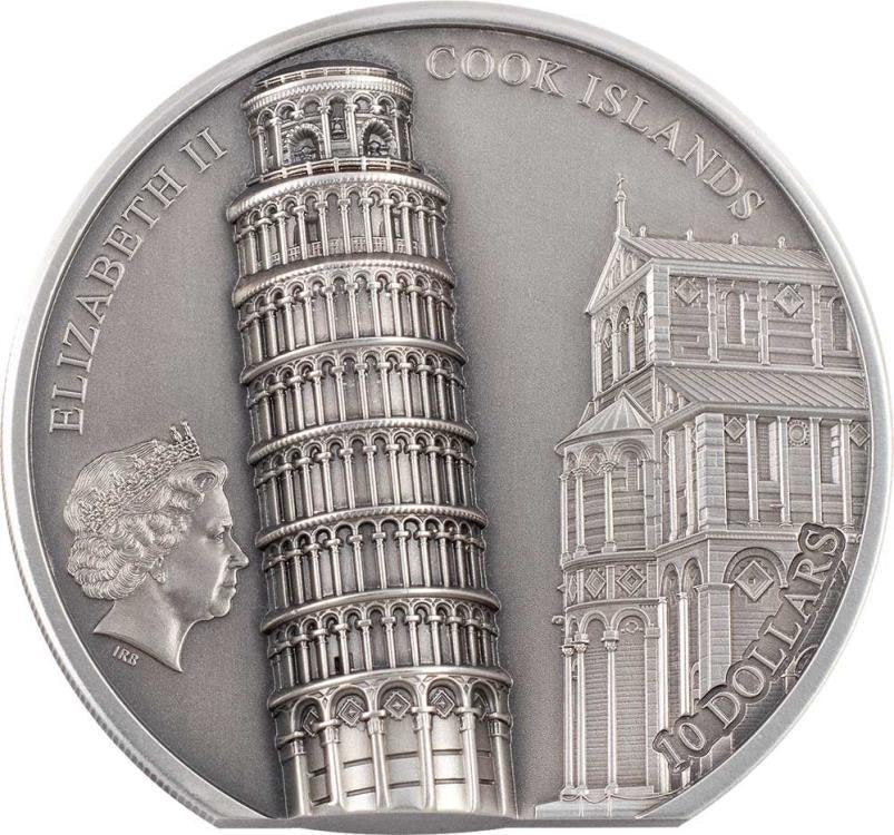 LEANING TOWER OF PISA 2 oz Silver Coin 2022