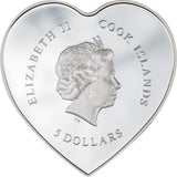 BUTTERFLY Brilliant Love Silver Proof Coin $5 Cook Islands 2023